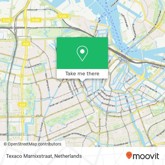 Texaco Marnixstraat map