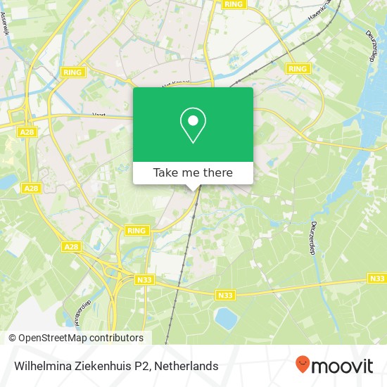 Wilhelmina Ziekenhuis P2 map