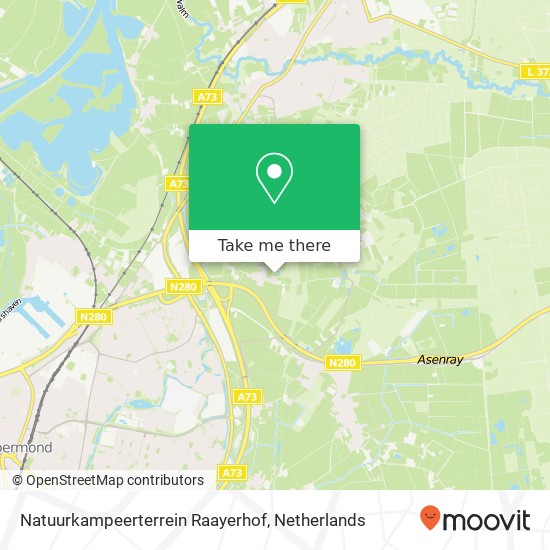 Natuurkampeerterrein Raayerhof map