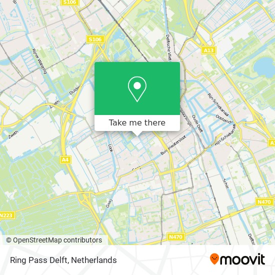 Ring Pass Delft Karte