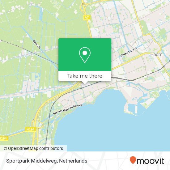 Sportpark Middelweg map