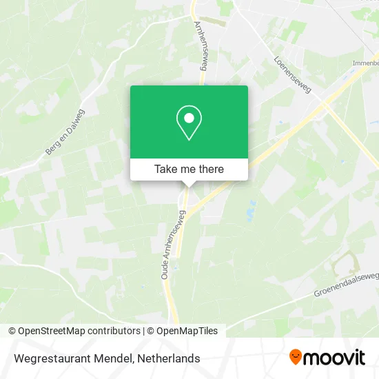Wegrestaurant Mendel map