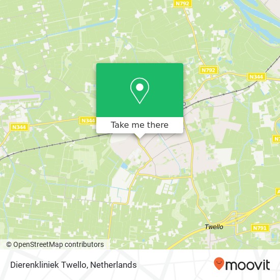 Dierenkliniek Twello map