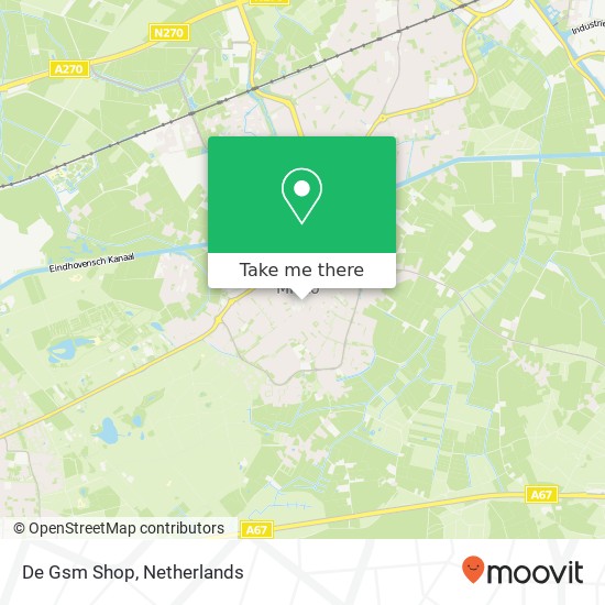 De Gsm Shop map
