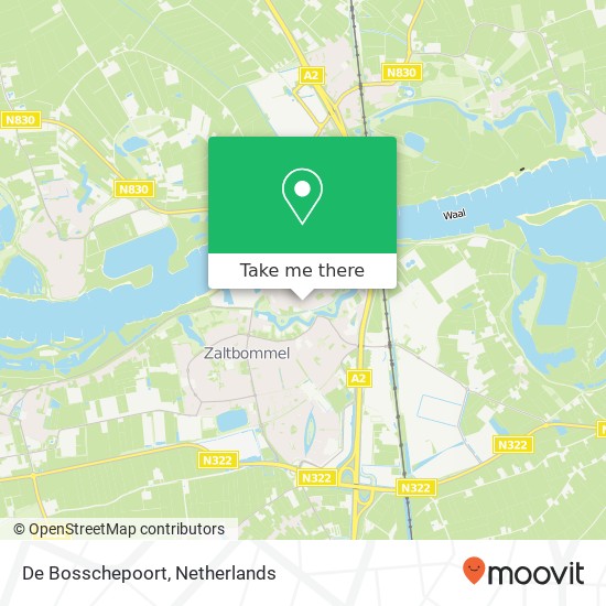 De Bosschepoort map