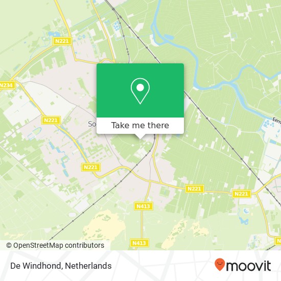 De Windhond map