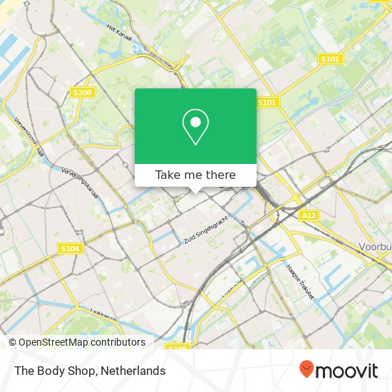 The Body Shop map