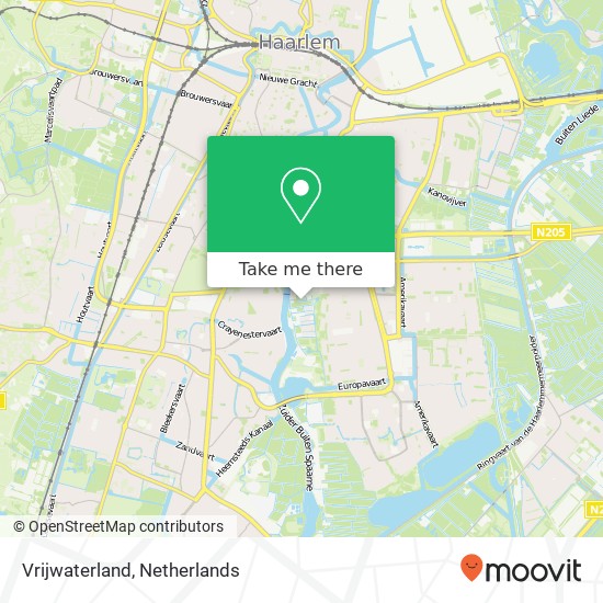 Vrijwaterland Karte