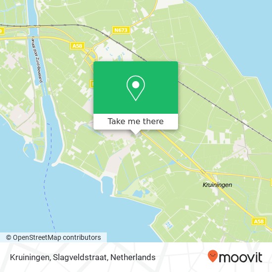 Kruiningen, Slagveldstraat map