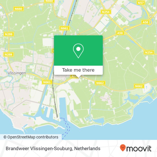 Brandweer Vlissingen-Souburg map