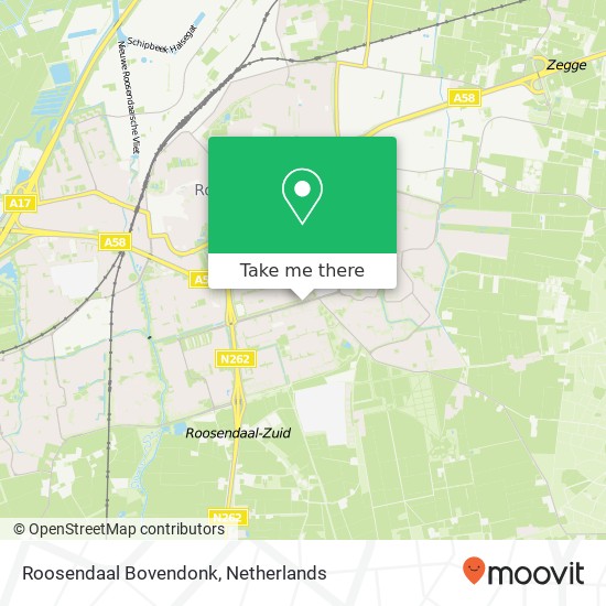 Roosendaal Bovendonk Karte