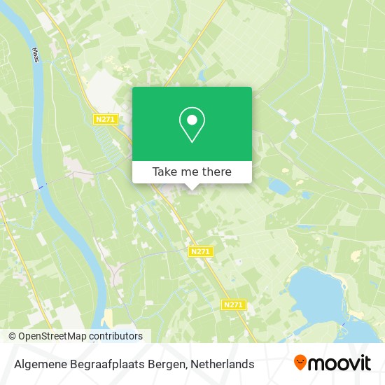 Algemene Begraafplaats Bergen map