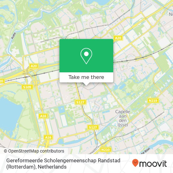 Gereformeerde Scholengemeenschap Randstad (Rotterdam) Karte