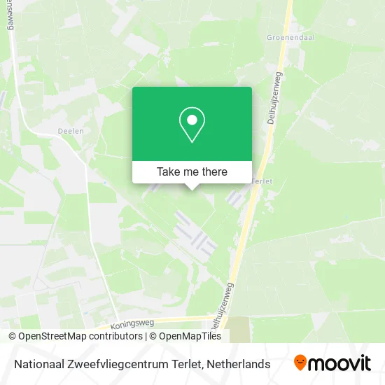 Nationaal Zweefvliegcentrum Terlet map