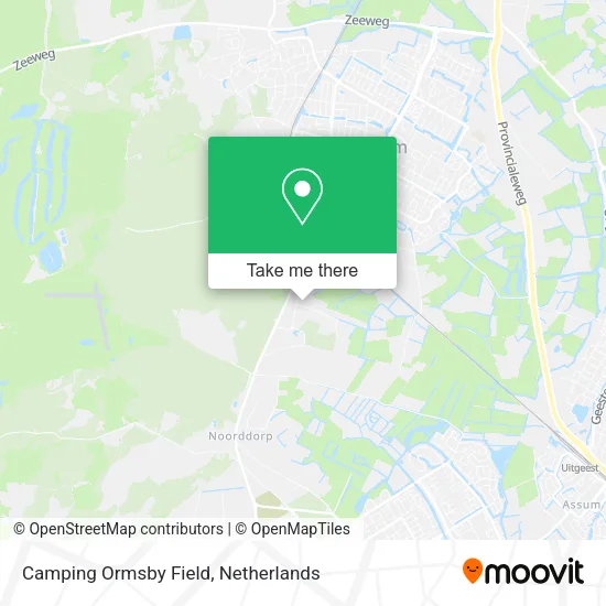 Camping Ormsby Field map