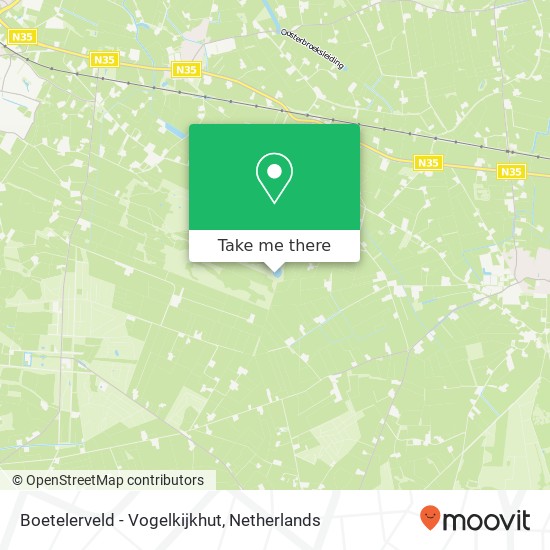 Boetelerveld - Vogelkijkhut map