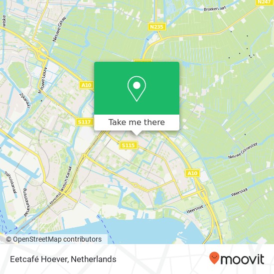 Eetcafé Hoever map