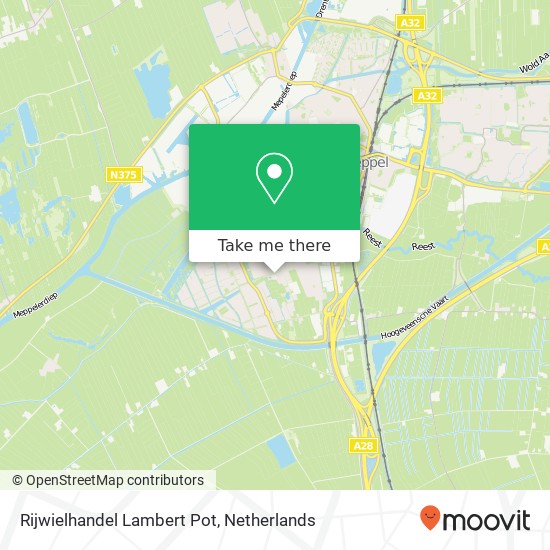 Rijwielhandel Lambert Pot map