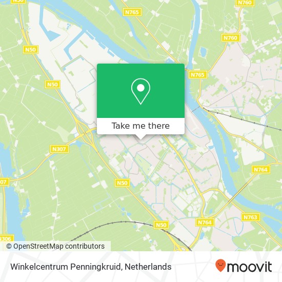 Winkelcentrum Penningkruid map