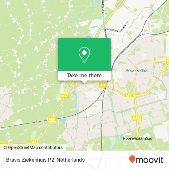 Bravis Ziekenhuis P2 map