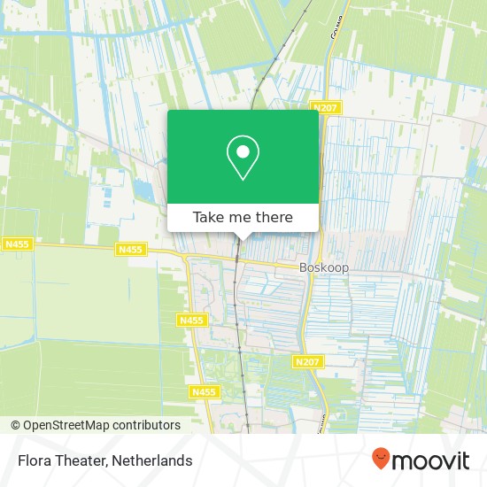 Flora Theater map