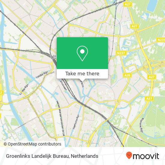 Groenlinks Landelijk Bureau map