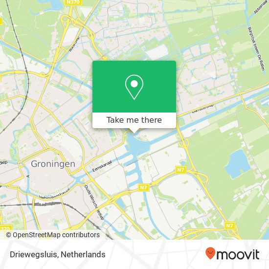 Driewegsluis map