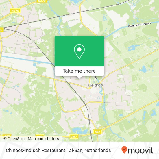 Chinees-Indisch Restaurant Tai-San map