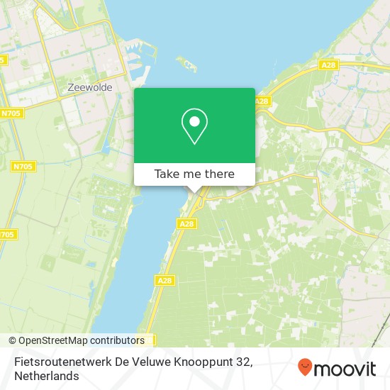 Fietsroutenetwerk De Veluwe Knooppunt 32 map