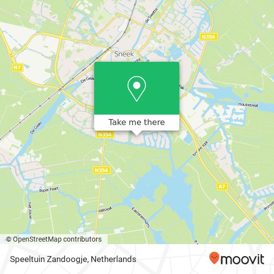 Speeltuin Zandoogje map