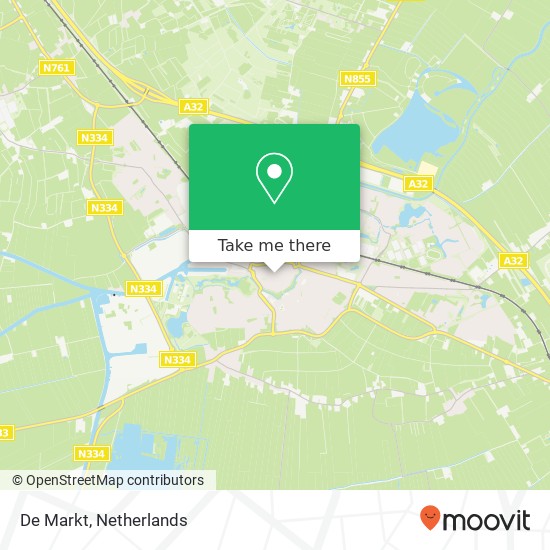 De Markt map