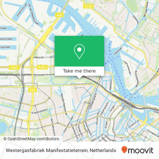 Westergasfabriek Manifestatieterrein map