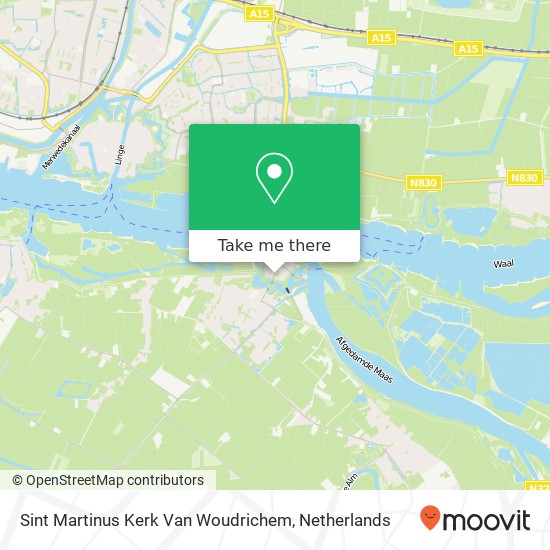 Sint Martinus Kerk Van Woudrichem map