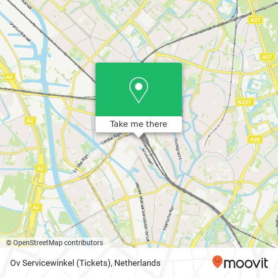 Ov Servicewinkel (Tickets) map