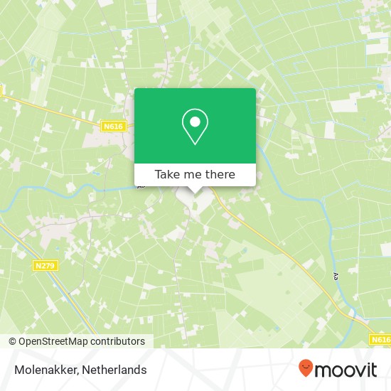 Molenakker map