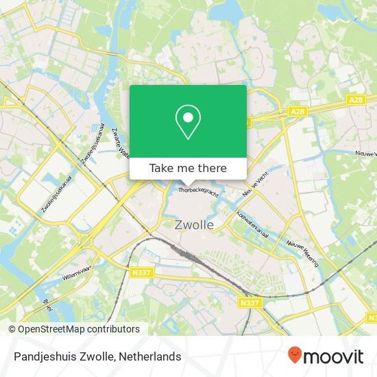 Pandjeshuis Zwolle Karte