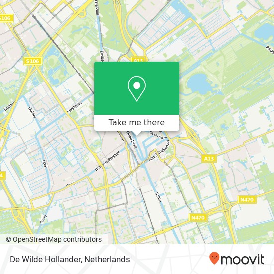 De Wilde Hollander map