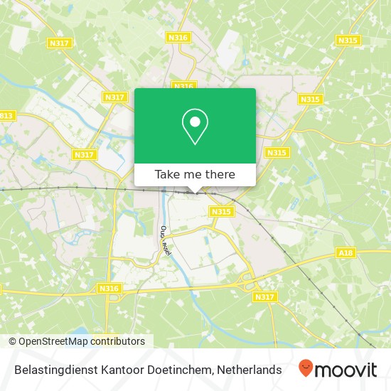 Belastingdienst Kantoor Doetinchem map