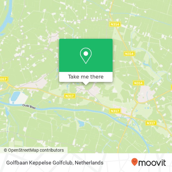 Golfbaan Keppelse Golfclub map