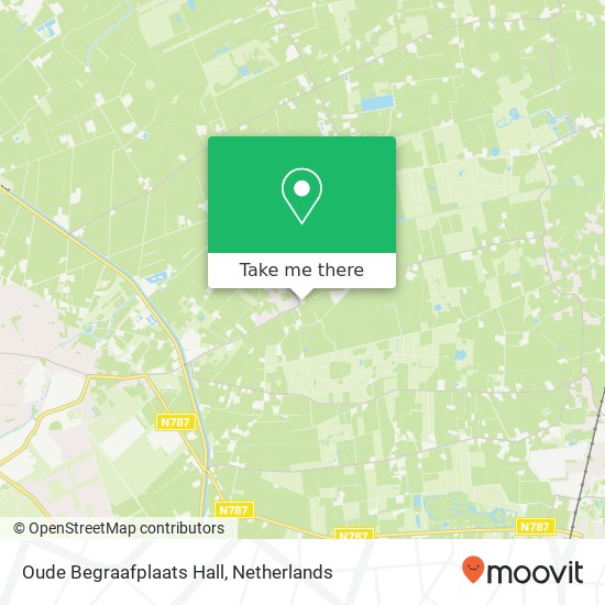 Oude Begraafplaats Hall map