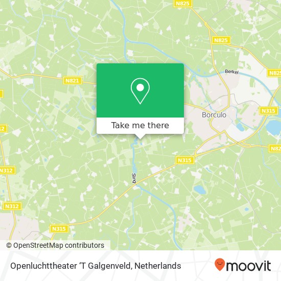 Openluchttheater ‘T Galgenveld Karte