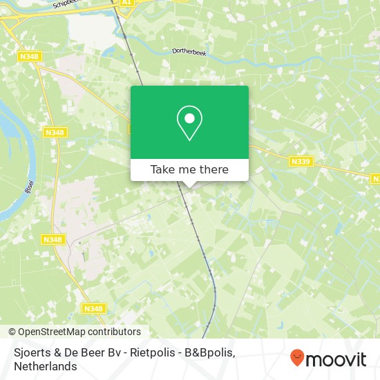 Sjoerts & De Beer Bv - Rietpolis - B&Bpolis map