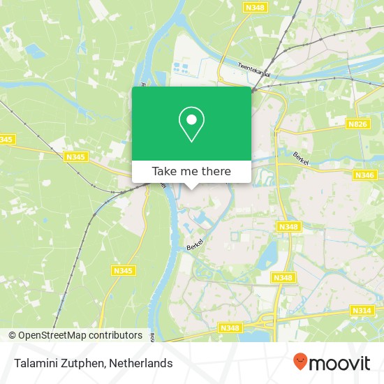 Talamini Zutphen Karte