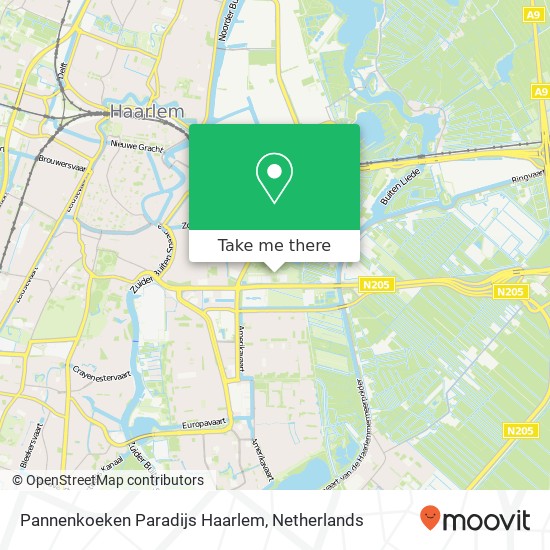 Pannenkoeken Paradijs Haarlem map