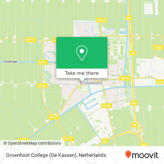 Groenhost College (De Kassen) map