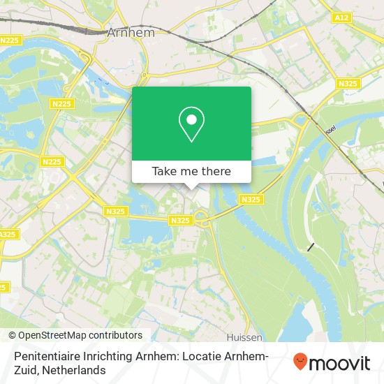 Penitentiaire Inrichting Arnhem: Locatie Arnhem-Zuid map