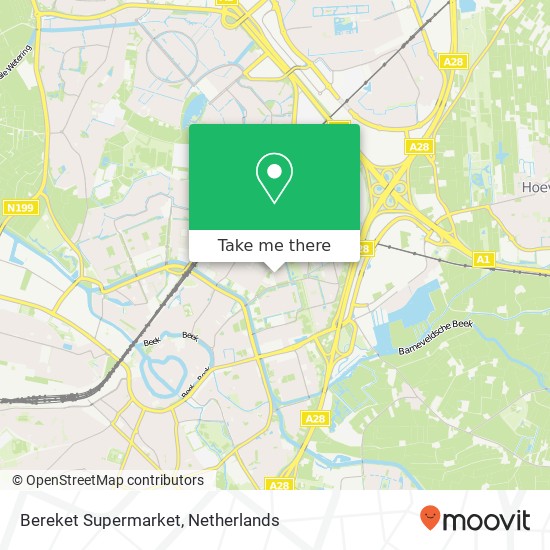 Bereket Supermarket map