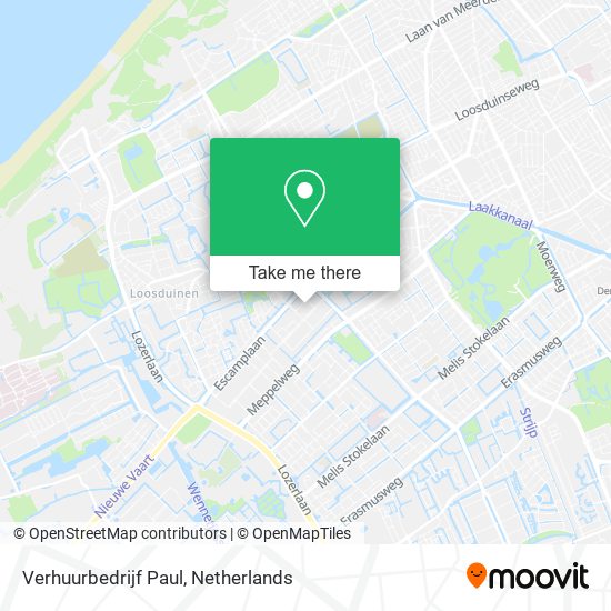 Verhuurbedrijf Paul map