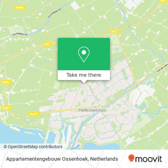 Appartementengebouw Ossenhoek map