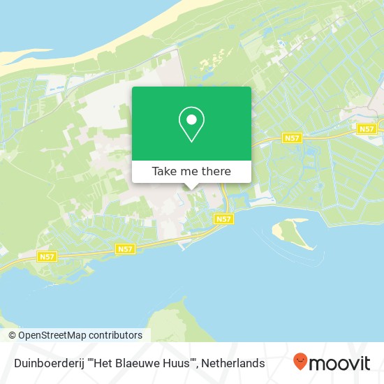 Duinboerderij ""Het Blaeuwe Huus"" Karte